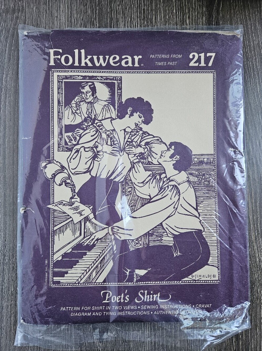 Vintage Folkwear 217 Poet's Shirt Pattern (Men's and Women's Sizes)